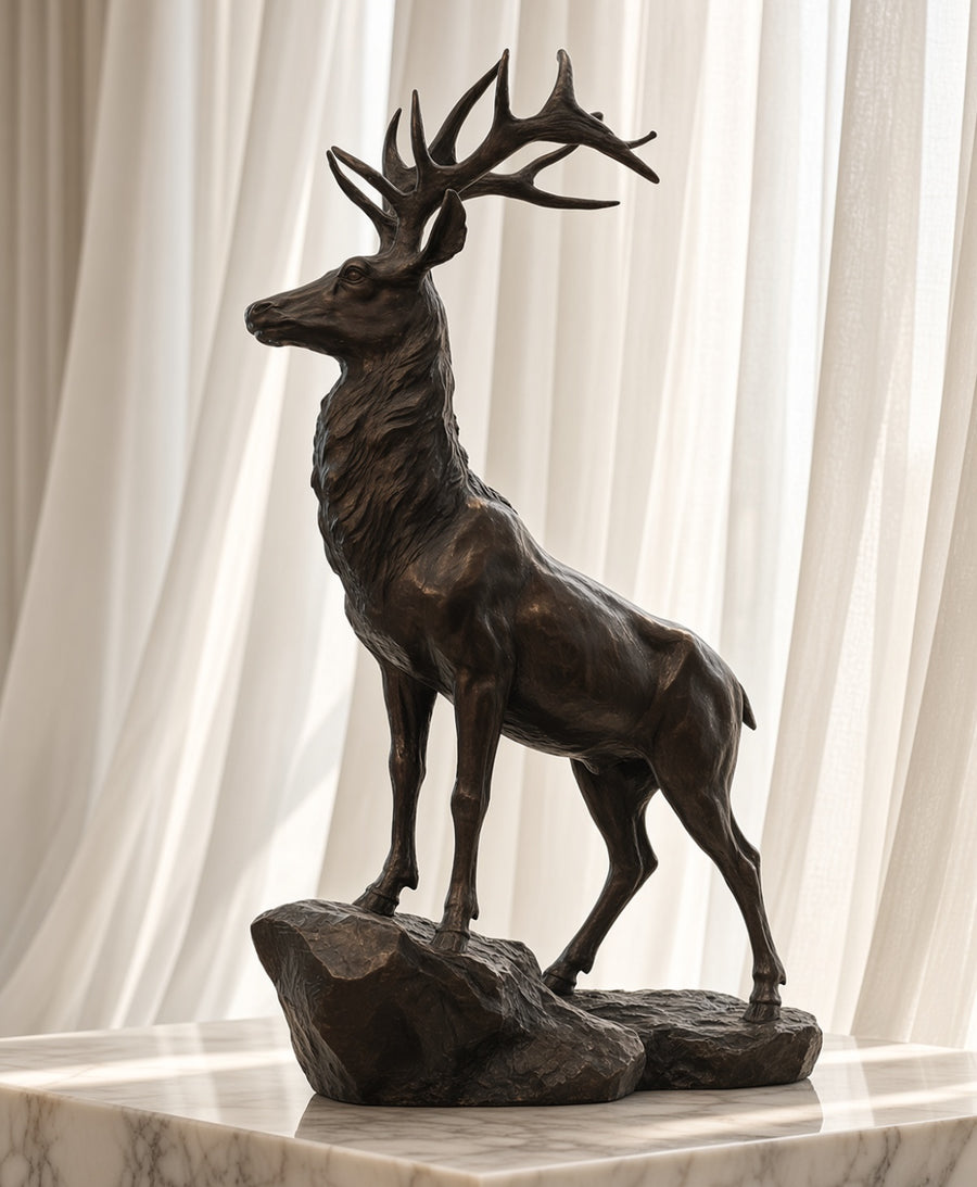 Bronze Stag Sculpture