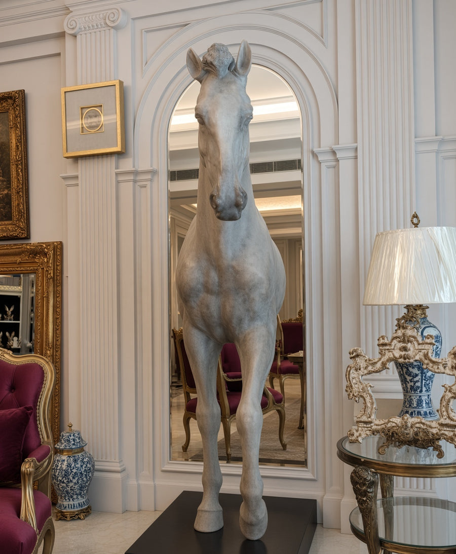 Aurelius Half-Body Horse Sculpture