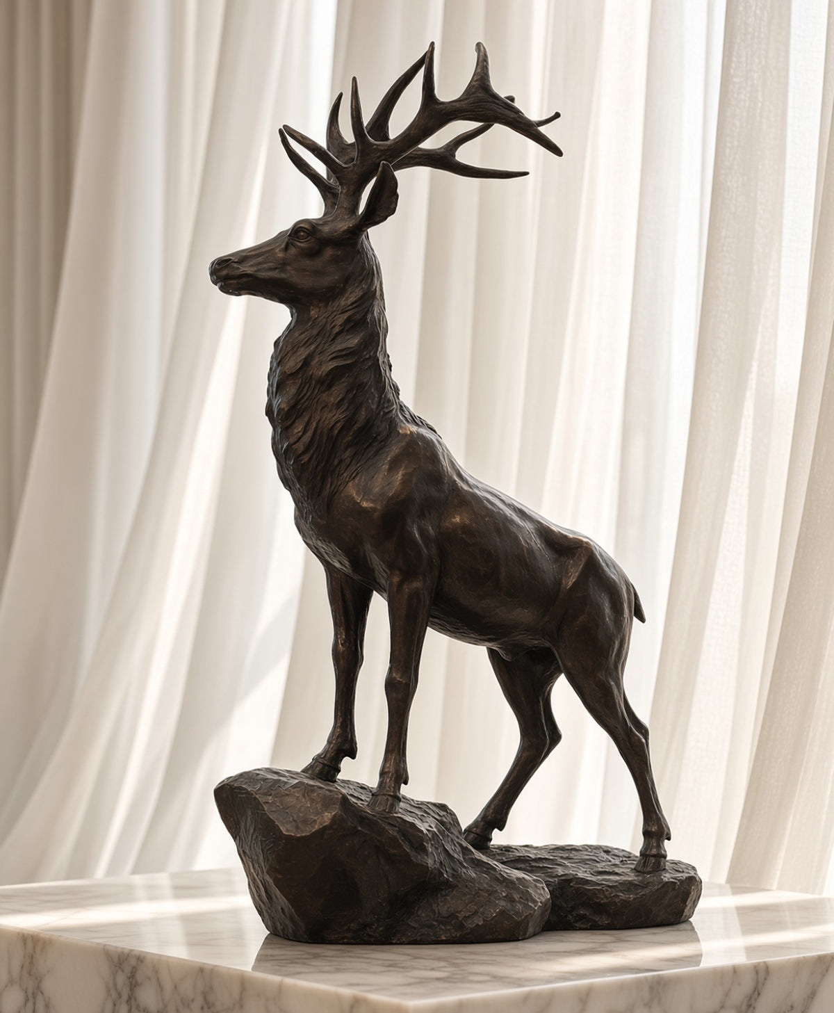 Bronze Stag Sculpture