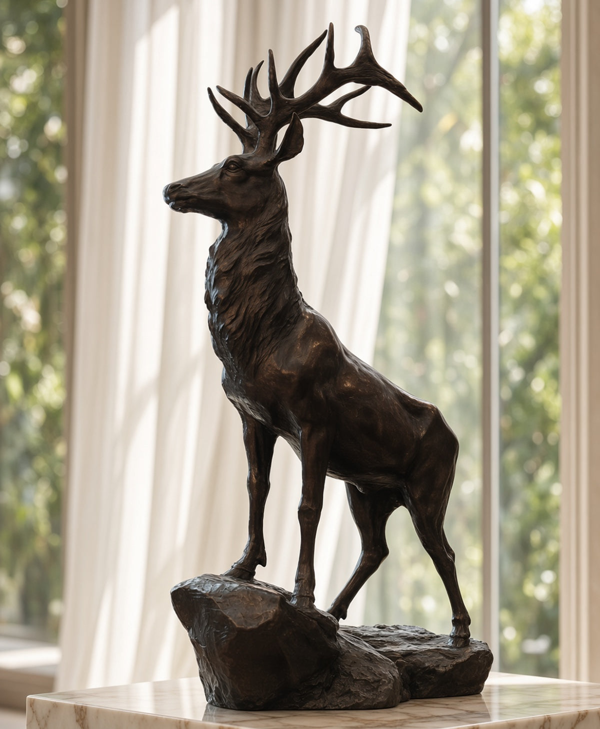 Bronze Stag Sculpture