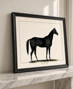 Glencoe Framed Horse Print