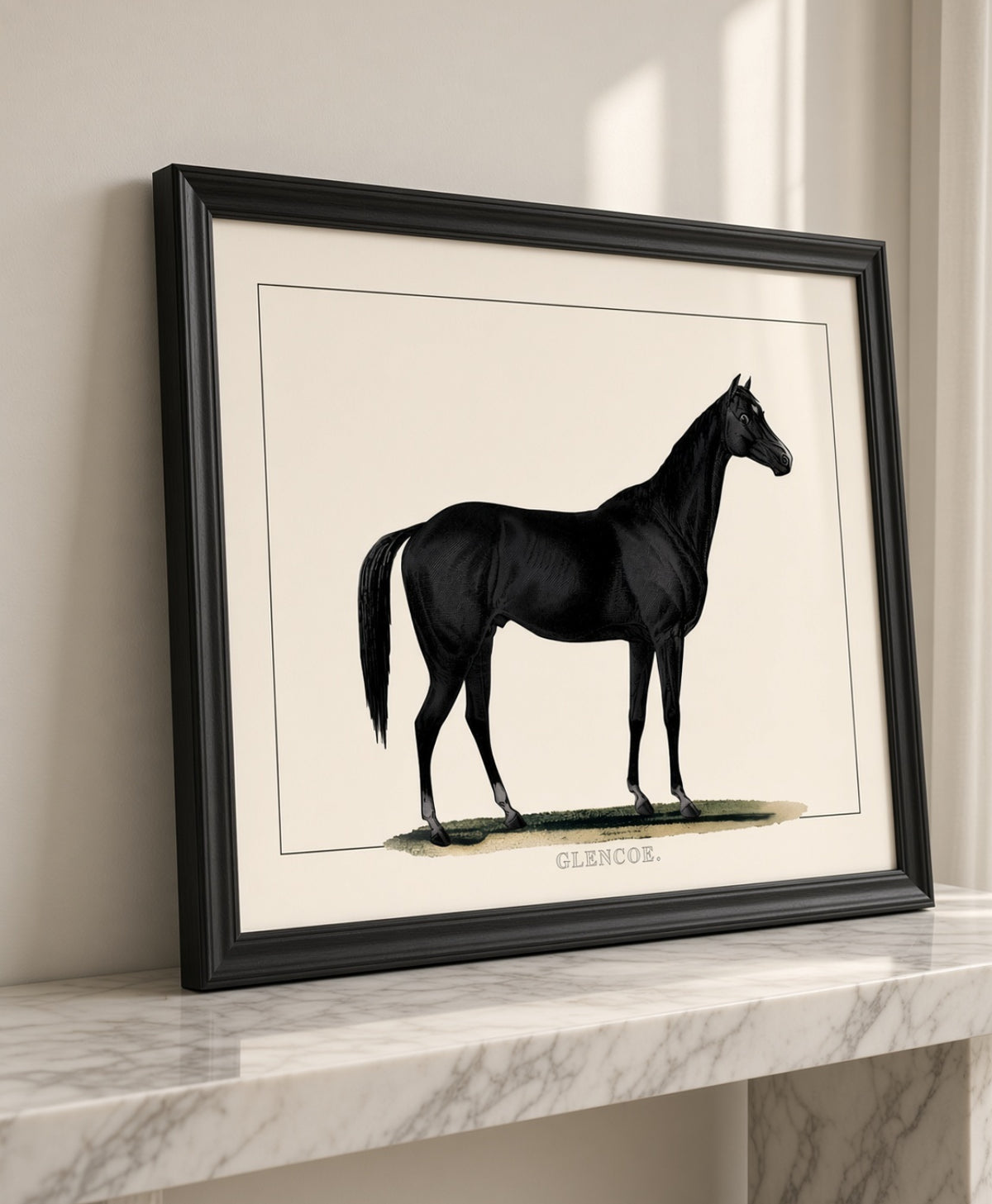 Glencoe Framed Horse Print